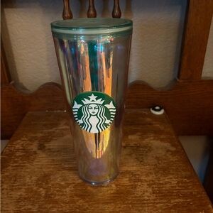 Starbucks Purple and Silver Irridesant Tumbler 24 oz no straw